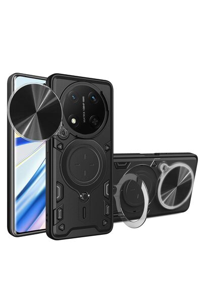 GENERAL حافظة لهاتف Honor X9C 5G، مع حماية منزلقة للكاميرا وتصميم 360 درجة ° ...