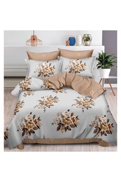 Johny Home Pucioasa Double bed linen, floral print, 6 pieces, 2 people, 240x2...