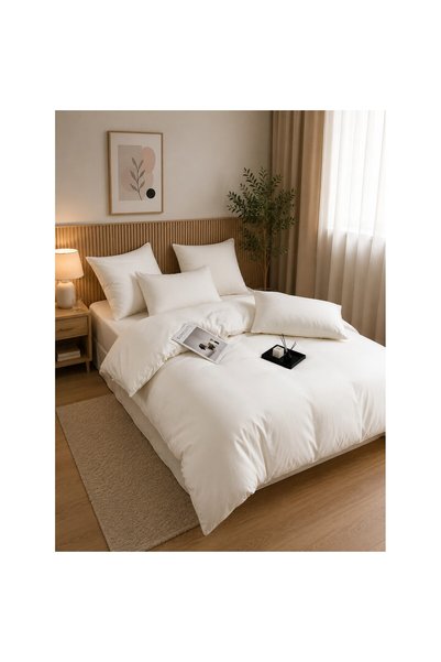 Johny Home Pucioasa Silk bedding, 6 pieces, 2 people 180x200 cm, off-white