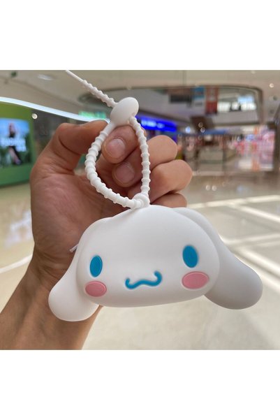 Generic coin purse silicone storage bag exquisite big ear dog headset bag pen...