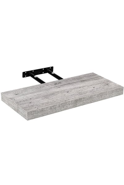 STILISTA Raft de perete, 100 cm, lemn rustic alb