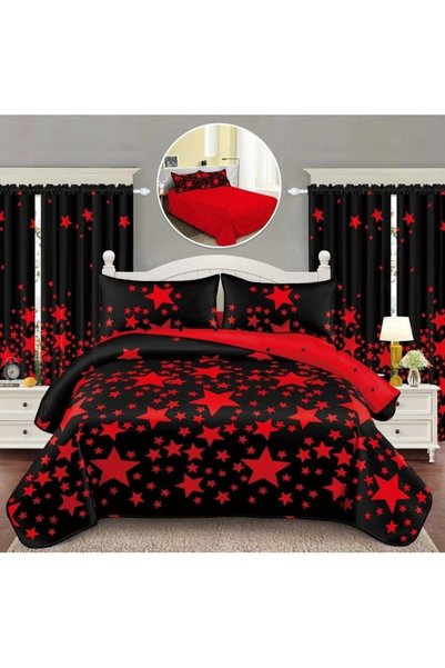 Johny Home Pucioasa Bedding and Curtains, 6 Pieces, 1 Person, 160x230cm, Eleg...