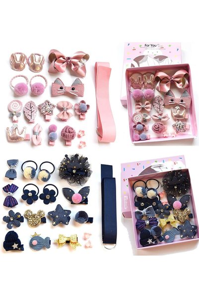 Generic [36 Pack] Girls Hair Accessory Set with Gift Box, 36 Pack Baby Girls ...