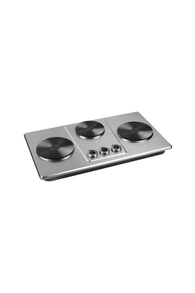 Koolen Electric Cooker, 2800W, 3 Burners, Silver