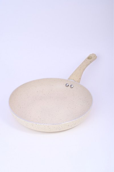 NO BRAND White granite frying pan sheld