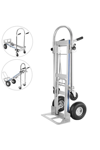 VEVOR Cărucior manual din aluminiu, Capacitate: 249,48 kg (2 roți), Greutate:...