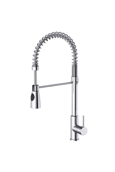 HESANIT 6831 Pull-Down Kitchen Sink Mixer Tap with Spring Spout, Dual-Functio...