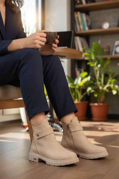 Pierre Cardin Women's Boots PC-55336 Beige Nubuck