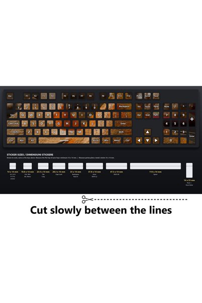 OEM Stickere Tastatura Set Boluri din Piata de Mirodenii, Imagini Continue, A...