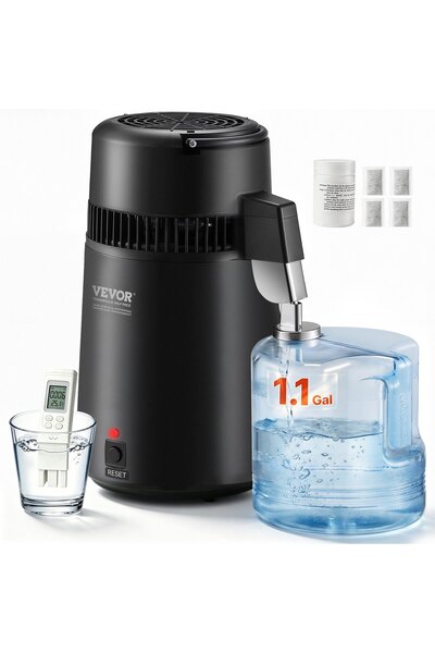 VEVOR Distilator de apă, Putere: 750 W, Capacitate: 4,0 L, Număr model: YMK40...