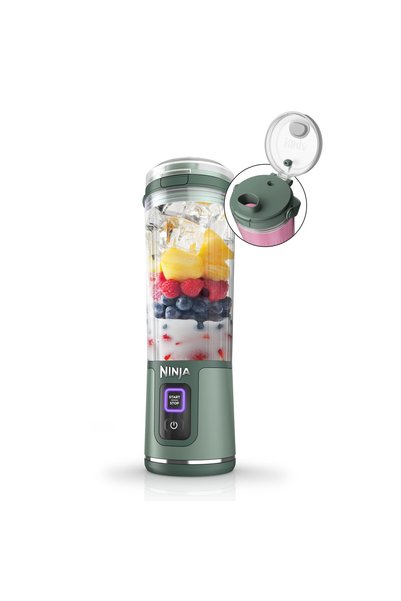 Ninja Theory Ninja Blast Portable Blender, 530ml, Leakproof Lid & Sip Spout, ...