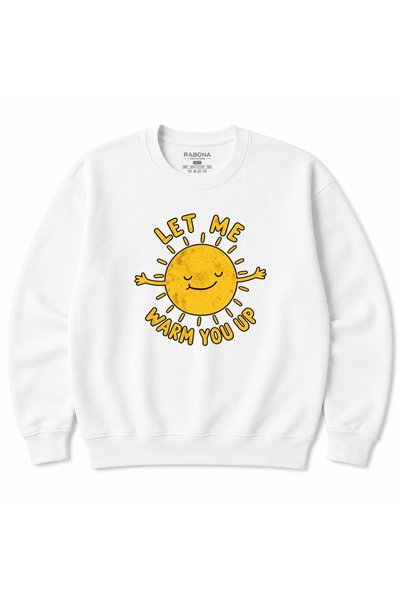 Rabona Fashion Sunshine Hug – Let Me Warm You Up: Cute Sun-Themed Sweatshirt ...