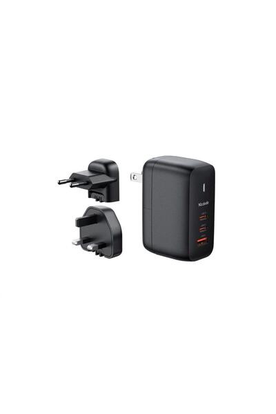 Mcdodo Încărcător Mecha Series 65W GaN Dual USB-C cu cablu de 2m 60W, prize E...