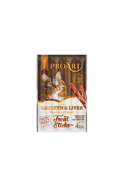 ProArt Bro Art Cat Treats with Chicken and Liver - 4 Fingers