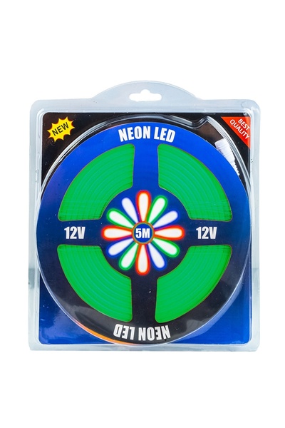 OEM Гъвкава неонова LED лента, 5 м, 12 V, без захранващ блок, зелена