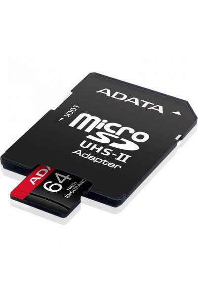 Adata Card de memorie microSDXC UHS-I Clasa 10 V30 de 64GB cu adaptor SD