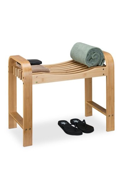 Relaxdays Scaun de baie cu mânere