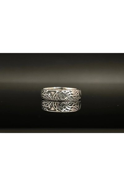 Nur store Çanta Custom-Designed Silver-Colored Tree of Life Ring BEZOSS