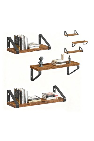 Relaxdays Decorative Shelf Set, 3 Sizes, 11x30x12cm, 11x35x12cm, 11x40x12cm, ...