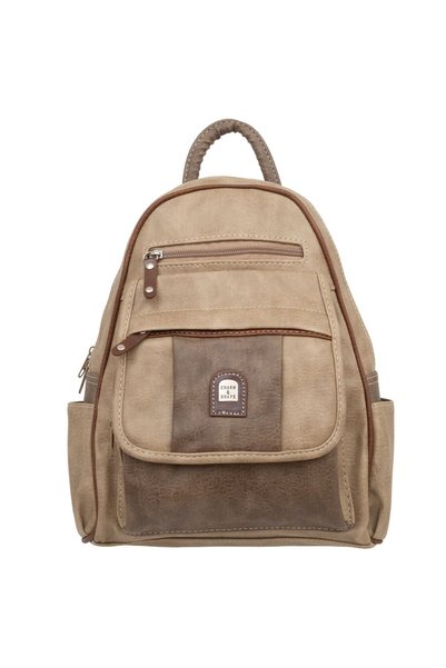 Charm & Shape Rucsac de damă cu clapetă și buzunare, Charm&Shape, piele ecolo...