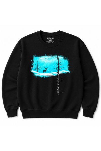 Rabona Fashion Frozen Wilderness – Φούτερ με στρογγυλή λαιμόκοψη και σχέδιο μ...
