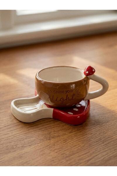 LC Waikiki Decorated Ceramic Coffee Cup Set, 100 ml