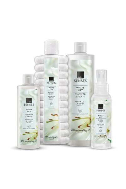 AVON Σετ Αφρόλουτρο Λευκό Κρίνο + Κρέμα Σώματος Λευκό Κρίνο 250 ML + Κρέμα Σώ...