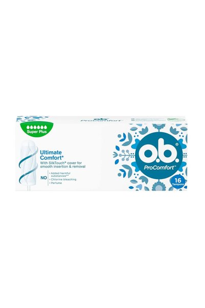 J & J Johnson's OB Super Plus Absorbency Tampons 16s