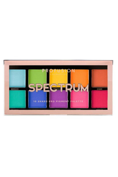 PROFUSION COSMETICS Vegan Eyeshadow Palette, 10 Shades - Spectrum, 103 g