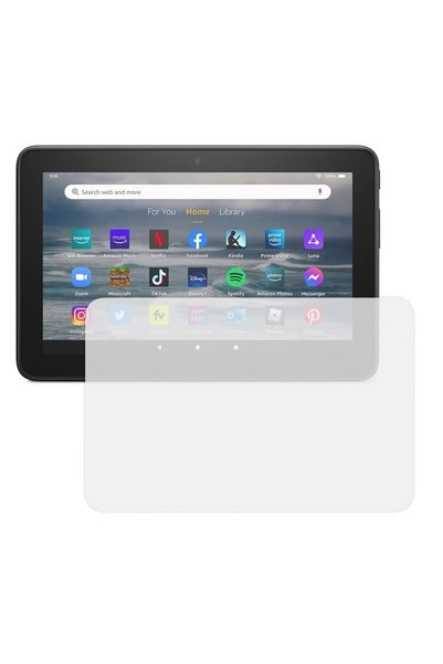 COMANDO High Definition Silicone Film for Fire 7 (2022), TAB PROTECT, Anti-Sh...