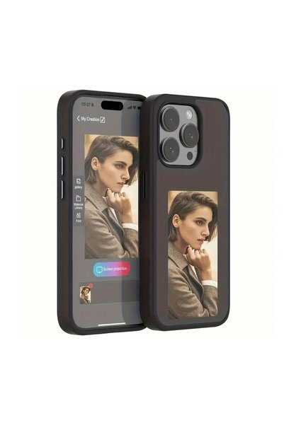 FONIX Customizable Case for Apple iPhone 15 Pro Max, Comando Smart Screen, Ph...