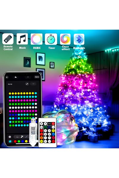NEVERMORE Smart Christmas Tree Installation with Remote Control, NEVERMORE, R...