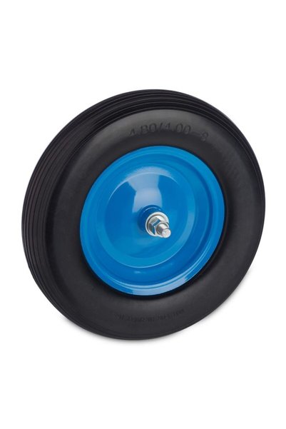 Relaxdays Anvelopă PU pentru roabă cu ax 4.00-8