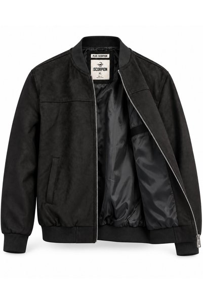 Plus Scorpion Geacă bomber bărbați, Plus Size, mărimi mari, material tip piel...