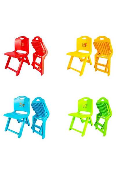 China Foldable Plastic Kids Chair with Backrest, Pink