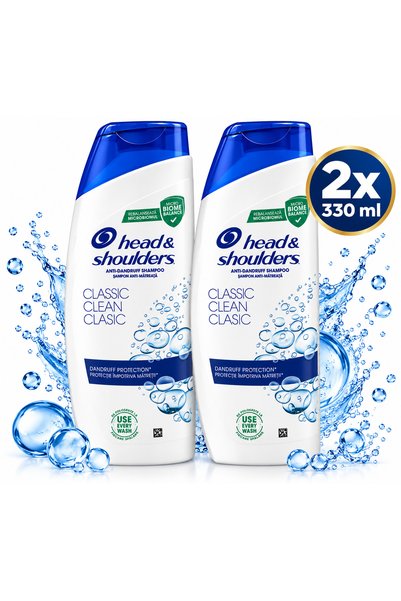 Generic Brand Set 2x 330 ml șampon clasic curat H&S