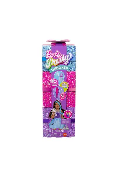 mattel Barbie Reveal: Κούκλα μελαχρινή «Glam Party Unboxed» (JFY66)