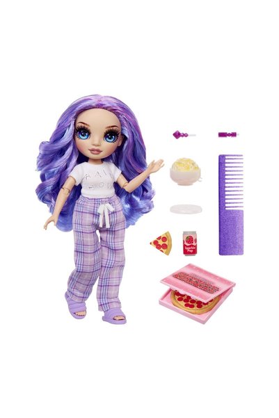 MGA Rainbow High Junior High Pajama Party Violet Willow Doll (503705)