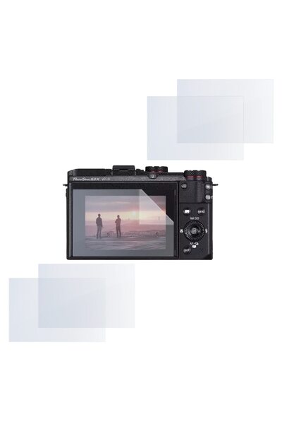 COMANDO Σετ προστασίας συμβατό με την Canon PowerShot G3 X, Focus Shield, 4 α...