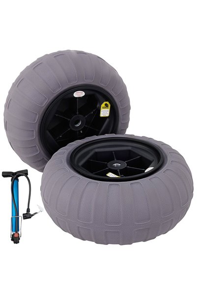 VEVOR Roți cu balon pentru plajă, Material roți: TPU, Greutate produs: 7,6 kg...