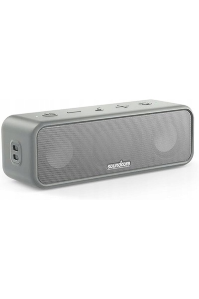 Soundcore Anker 3 Boxă portabilă Bluetooth IPX7 BassUp Gri