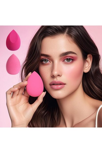 Generics 2 Pcs Makeup Sponge Set, Mixed Beauty Blender Sponges for Liquid, Cr...