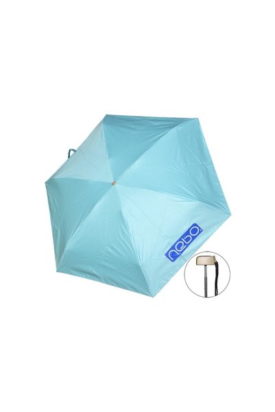 NEBO Umbrelă de buzunar compactă 18,5 cm, rezistentă la vânt, albastră