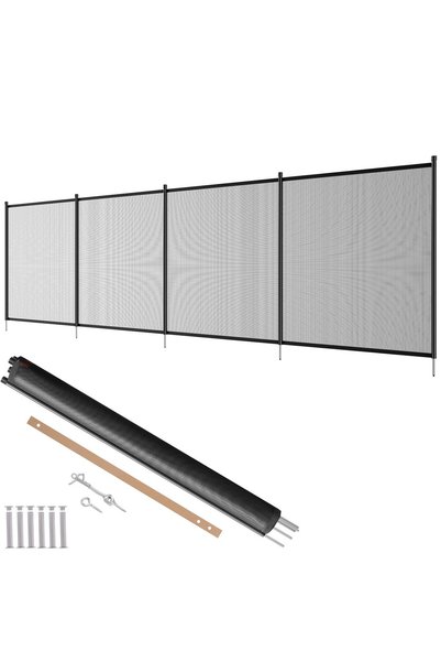 VEVOR Gard pentru piscină, Material: bare din aluminiu / plasă din PVC, Culoa...