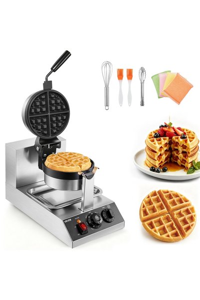 VEVOR Waffle iron, Power: 1300 W, Voltage: AC 220-240 V/50 Hz, Product dimens...