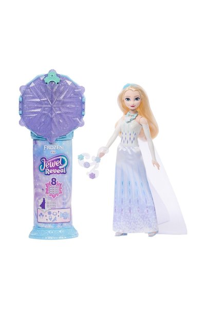 mattel Disney Frozen Jewel Reveal Elsa with Jewelry Box Doll JJY36