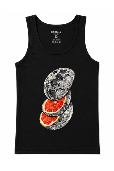 Rabona Fashion Lunar Citrus – Textured Orange Slices Surreal Space-Themed Tan...