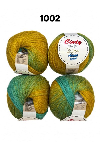Cindy Asena Kramer Hand-Knitting Yarn, 4-Pack (4 × 100 g)