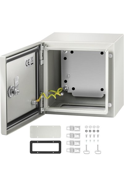 VEVOR Electrical enclosure, Material: 1.5 mm carbon steel, Color: gray-white(...