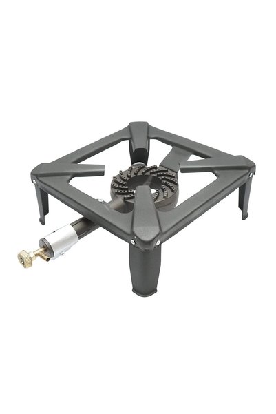 WISDOM Arzator cu gaz pentru gatit, fonta, 40x40x15 cm, Breckner Germany